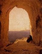 Karl Blechen, Grotto in the Gulf of Naples